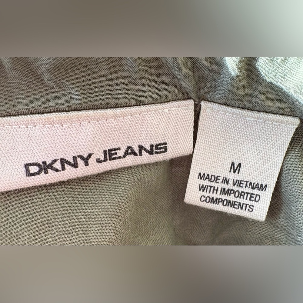 DKNY Strapy Dress in Coral, Browns, and Green Size M EUC - Picture 9 of 10